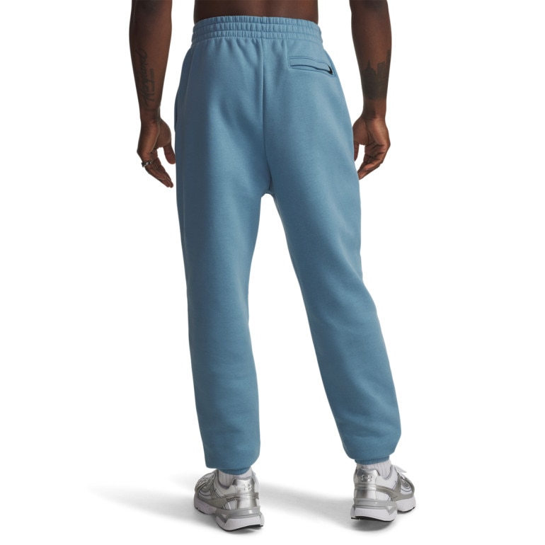 Męskie spodnie dresowe joggery Under Armour UA Icon Flc Graphic - niebieskie