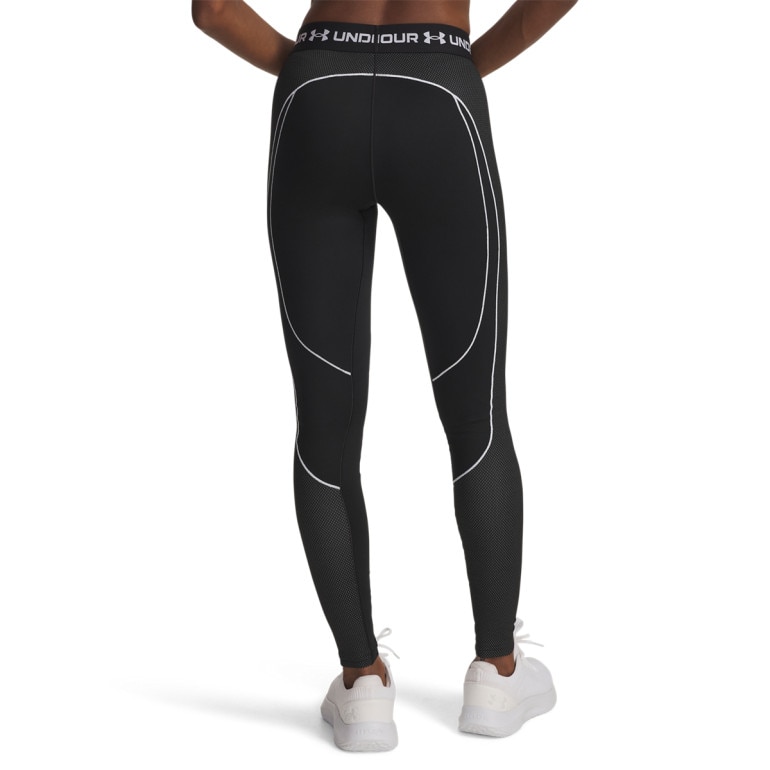 Damskie legginsy treningowe Under Armour UA ColdGear Textured Legging - czarne