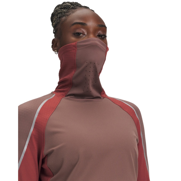 Damski longsleeve do biegania Under Armour UA Halo Run CW Funnel - czerwony
