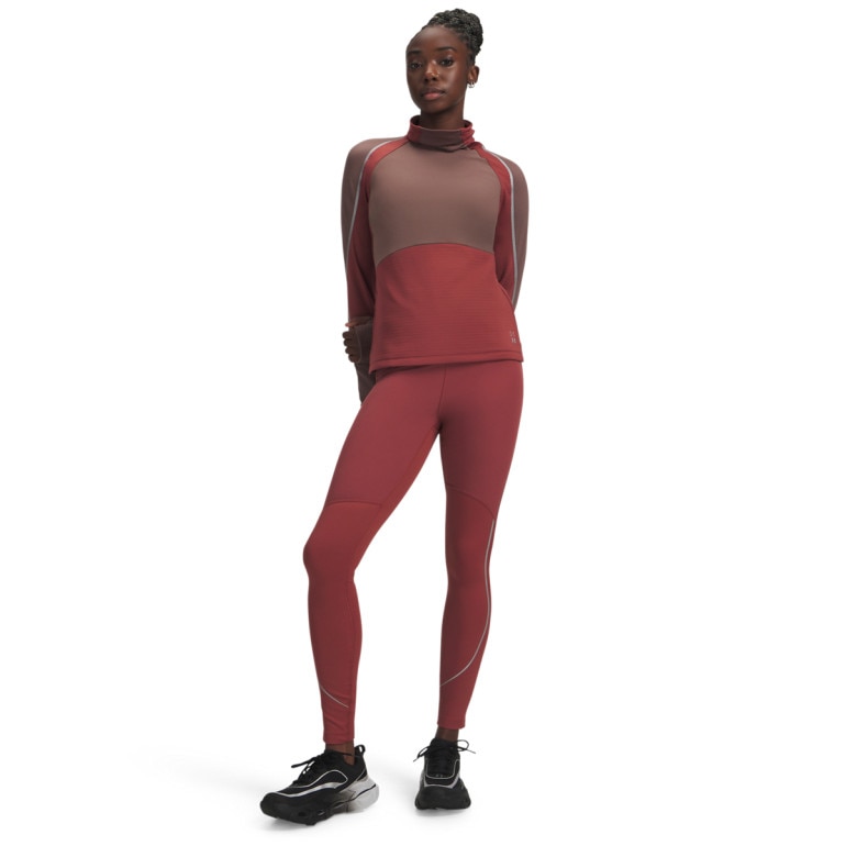 Damski longsleeve do biegania Under Armour UA Halo Run CW Funnel - czerwony