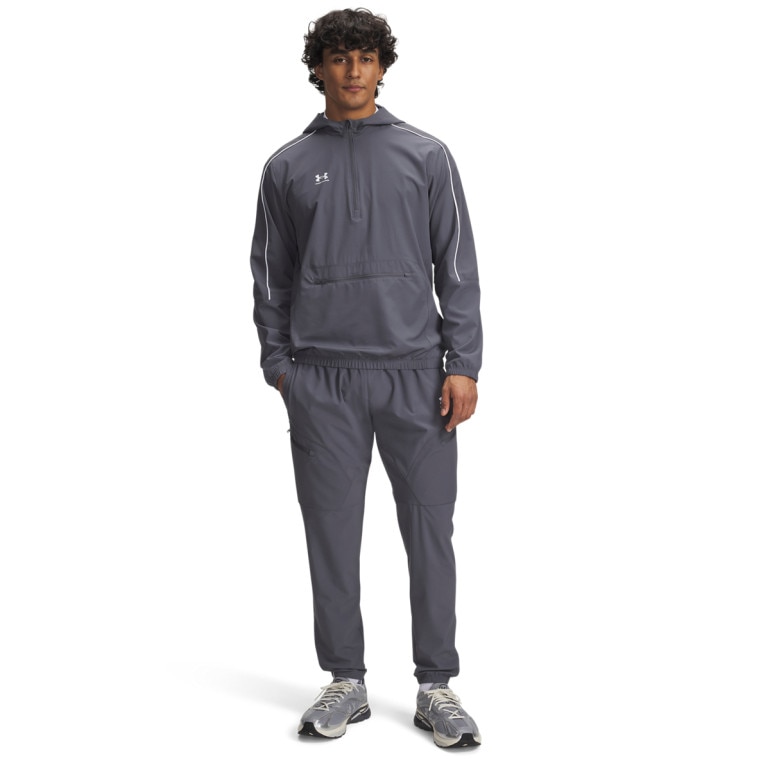 Męskie spodnie piłkarskie Under Armour UA Challenger Warm-Up - szare