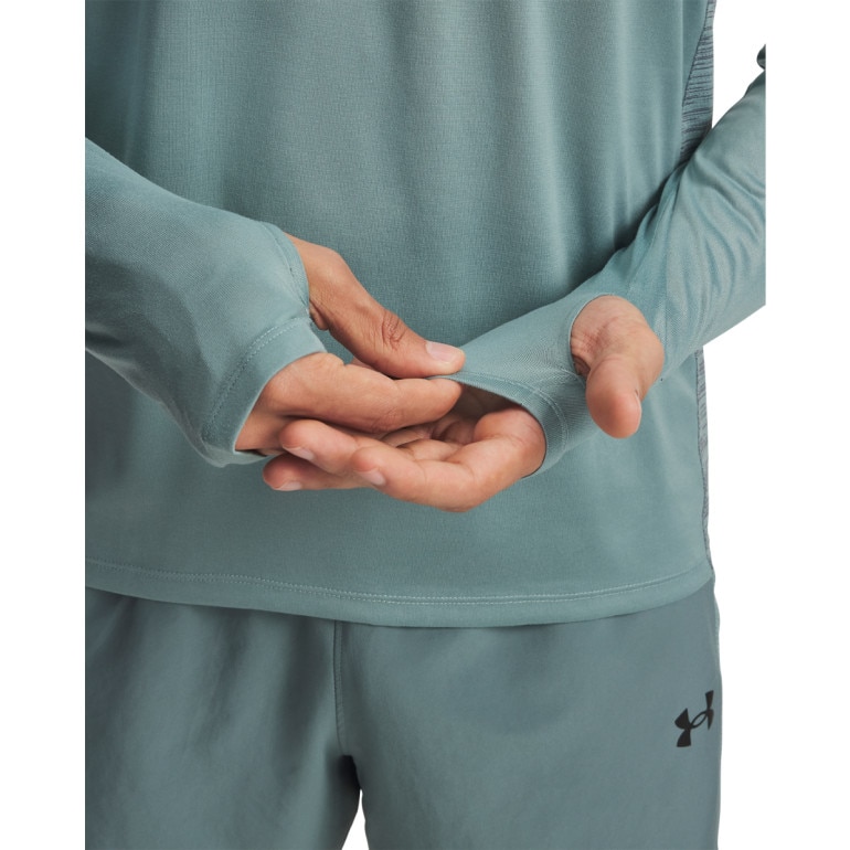 Męska bluza treningowa nierozpinana bez kaptura Under Armour UA Tech Utility 1/4 Zip - niebieska