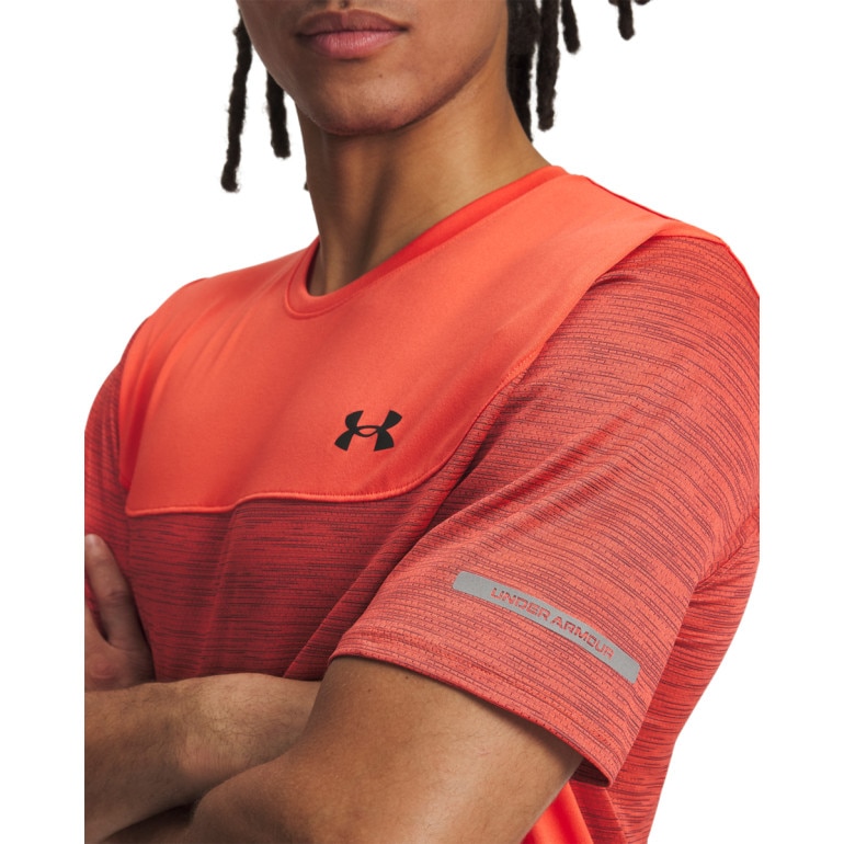 Męska koszulka treningowa Under Armour UA Tech Utility SS - pomarańczowa
