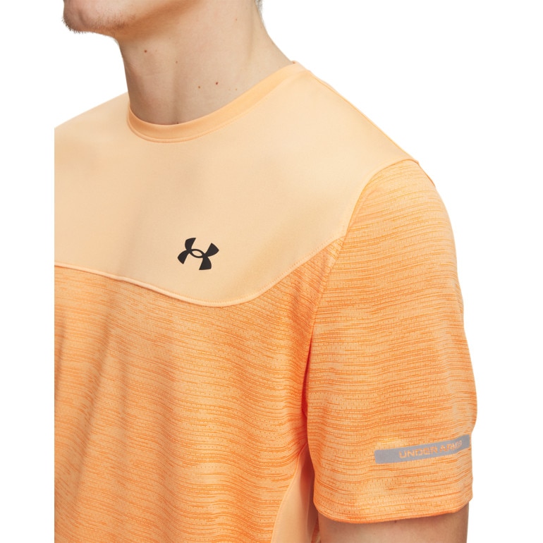 Męska koszulka treningowa Under Armour UA Tech Utility SS - pomarańczowa