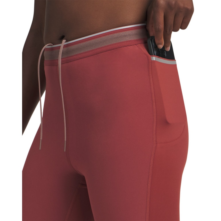 Damskie legginsy do biegania Under Armour UA Halo Run CW Tights - czerwone