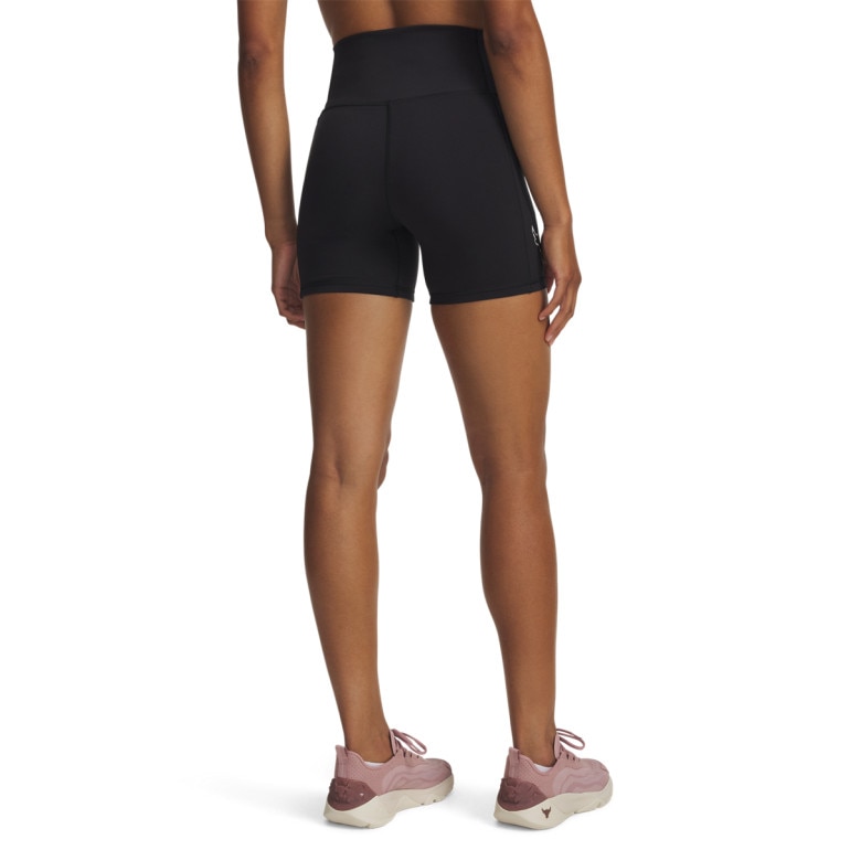Damskie spodenki treningowe Under Armour Project Rock Middie Short - czarne