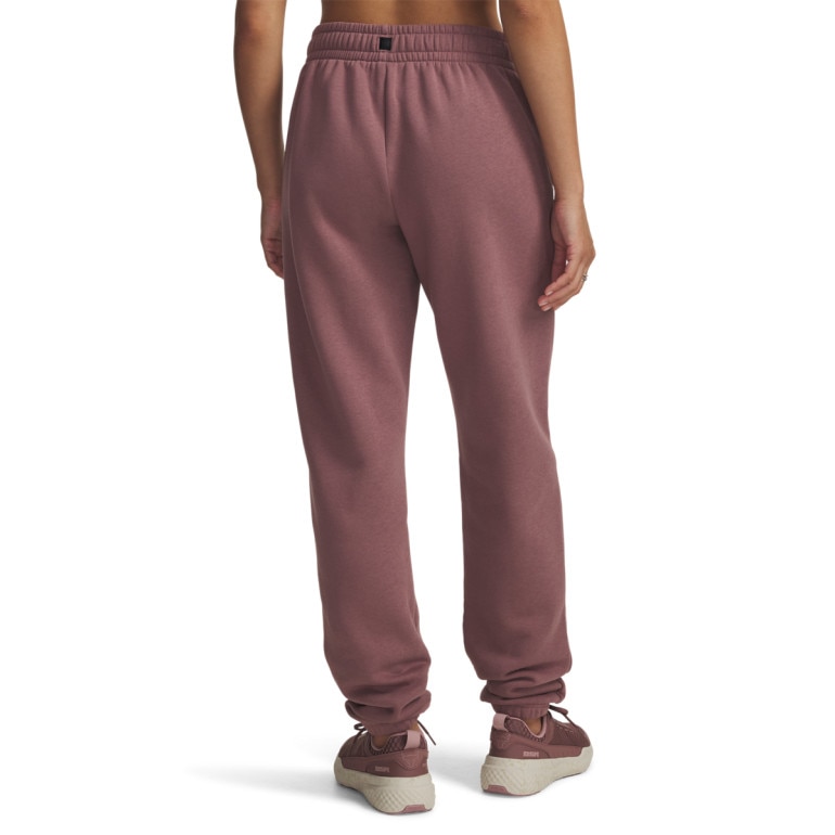 Damskie spodnie dresowe joggery Under Armour Project Rock Icon Pant - różowe