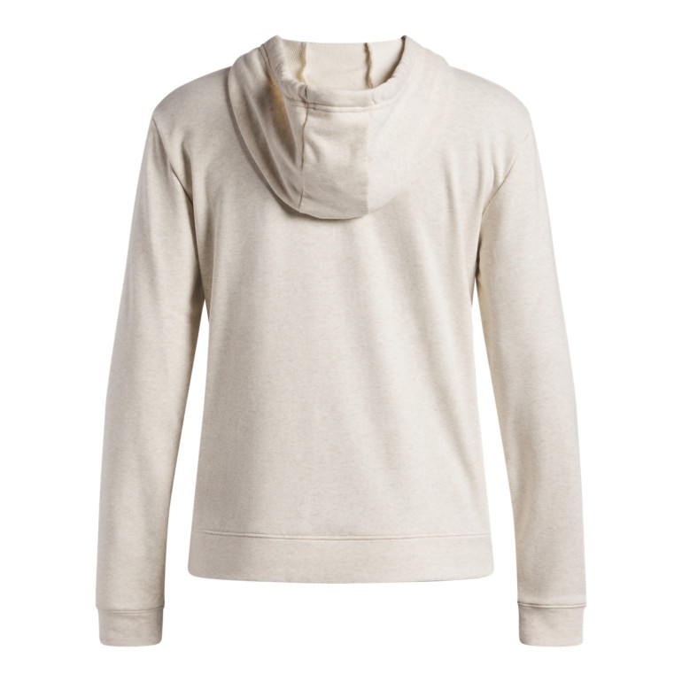 Damska bluza dresowa nierozpinana z kapturem Under Armour UA Rival Terry Hoodie - beżowa