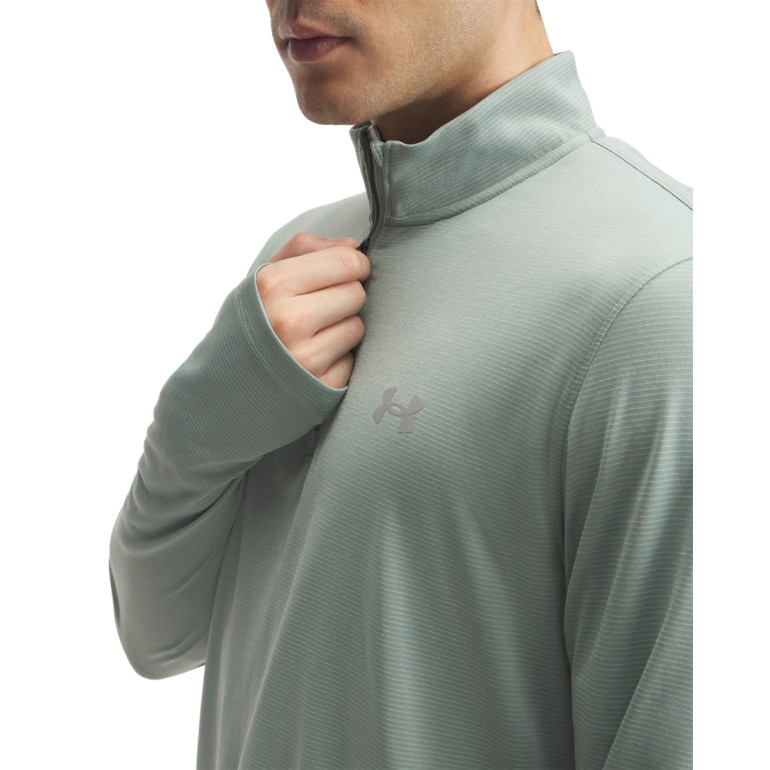 Męski longsleeve do biegania Under Armour UA Launch 1/4 ZIP - zielony