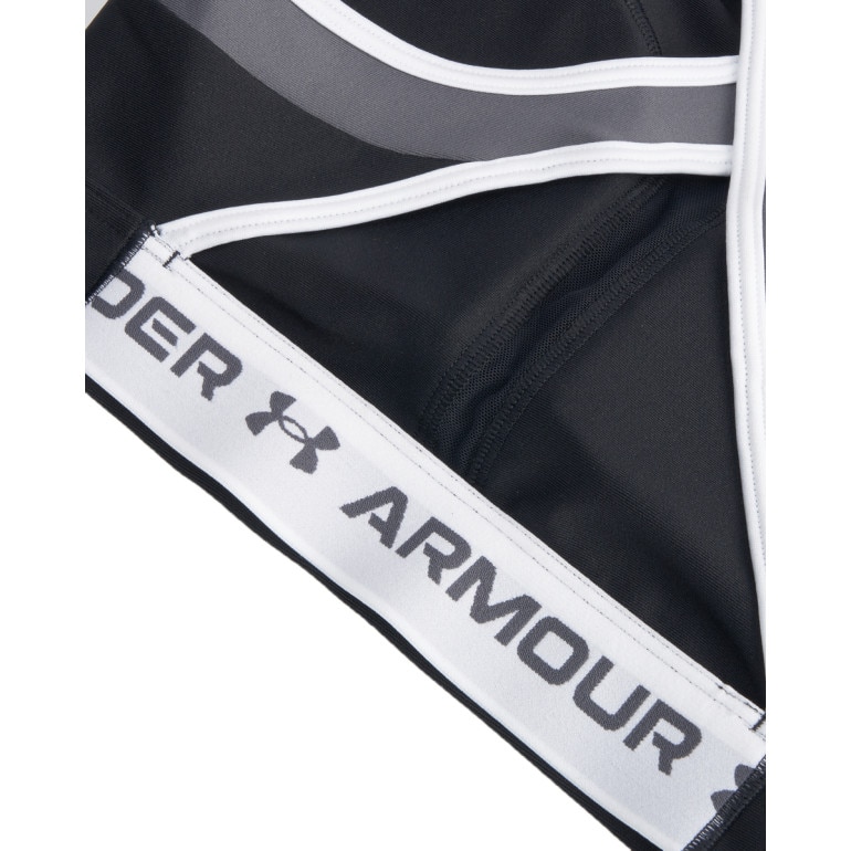 Damski biustonosz treningowy Under Armour UA Crossback Mid Open Back - czarny