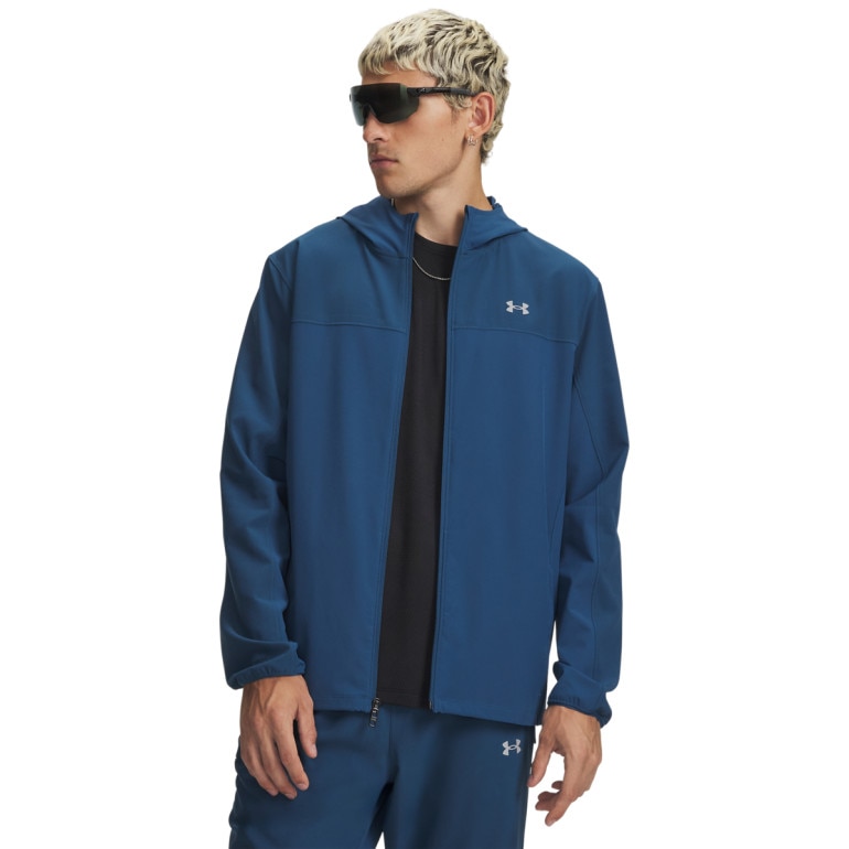 Męska kurtka do biegania Under Armour UA Velociti Pro Storm Jacket - granatowa