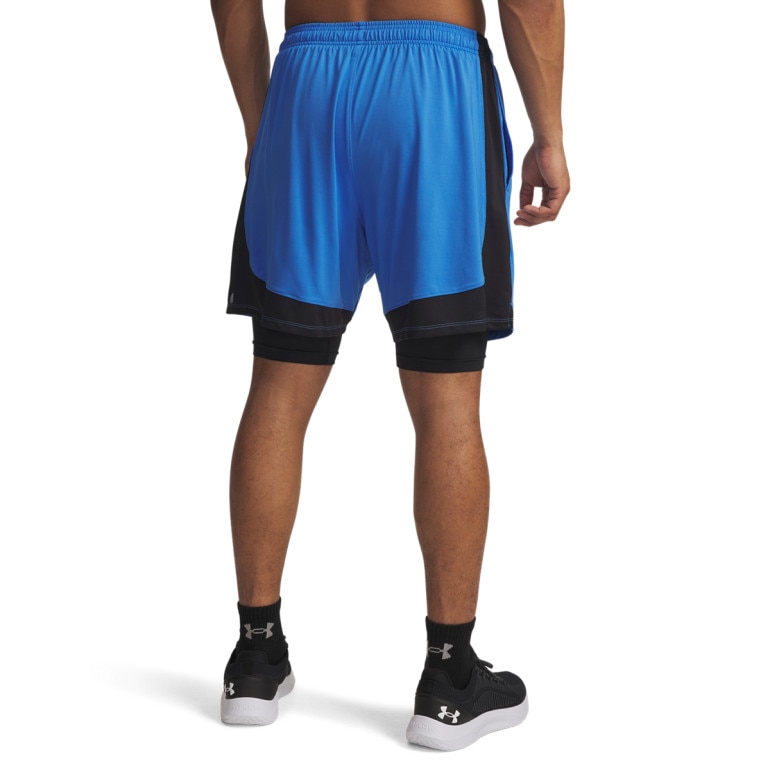 Męskie spodenki treningowe Under Armour UA Tech Vent 2in1 Short - niebieskie