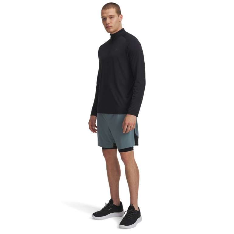 Męskie spodenki treningowe Under Armour UA Tech Vent 2in1 Short - niebieskie