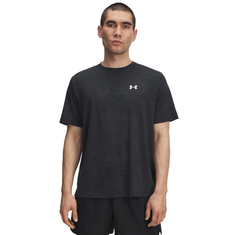 Męska koszulka treningowa Under Armour UA Tech Tee Pixelate - czarna