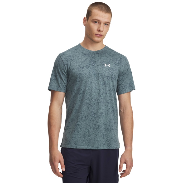 Męska koszulka treningowa Under Armour UA Tech Tee Pixelate - niebieska