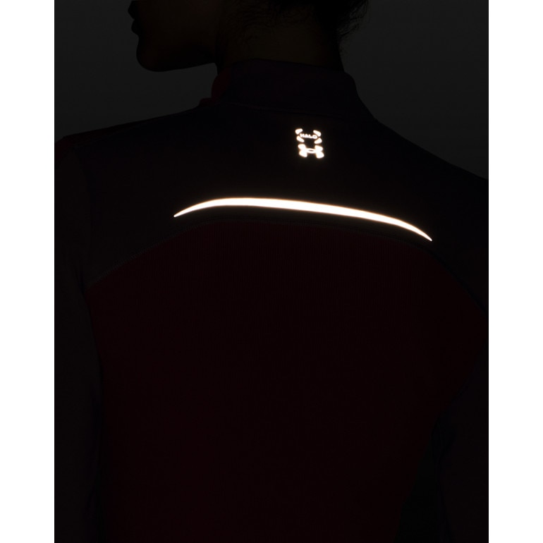 Damski longsleeve treningowy top Under Armour UA Halo CW Mock - czerwony