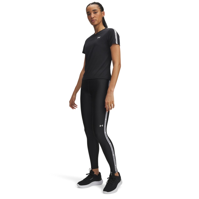 Damskie legginsy treningowe Under Armour UA Tech WM Tape Legging - czarne