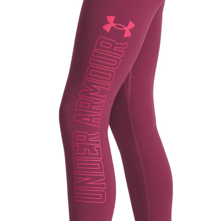 Dziewczęce legginsy treningowe Under Armour UA Motion Branded Legging - różowe