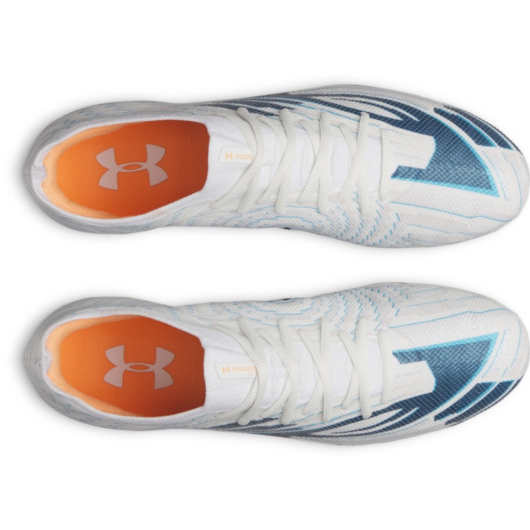 Męskie buty piłkarskie korki Under Armour UA Shadow Elite 4 Mach FG - białe