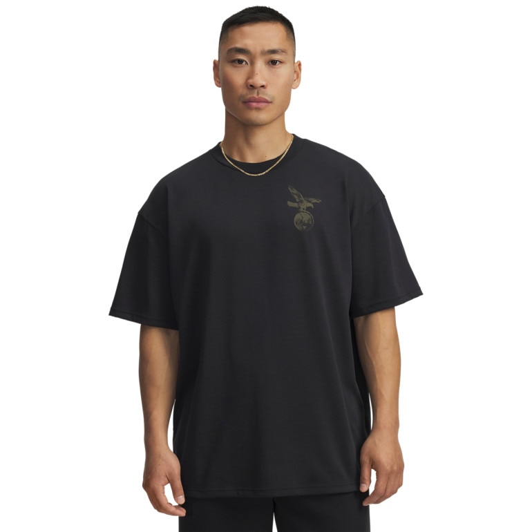 Męski t-shirt z nadrukiem Under Armour UA Project Rock SS - czarny