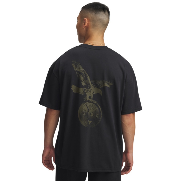 Męski t-shirt z nadrukiem Under Armour UA Project Rock SS - czarny