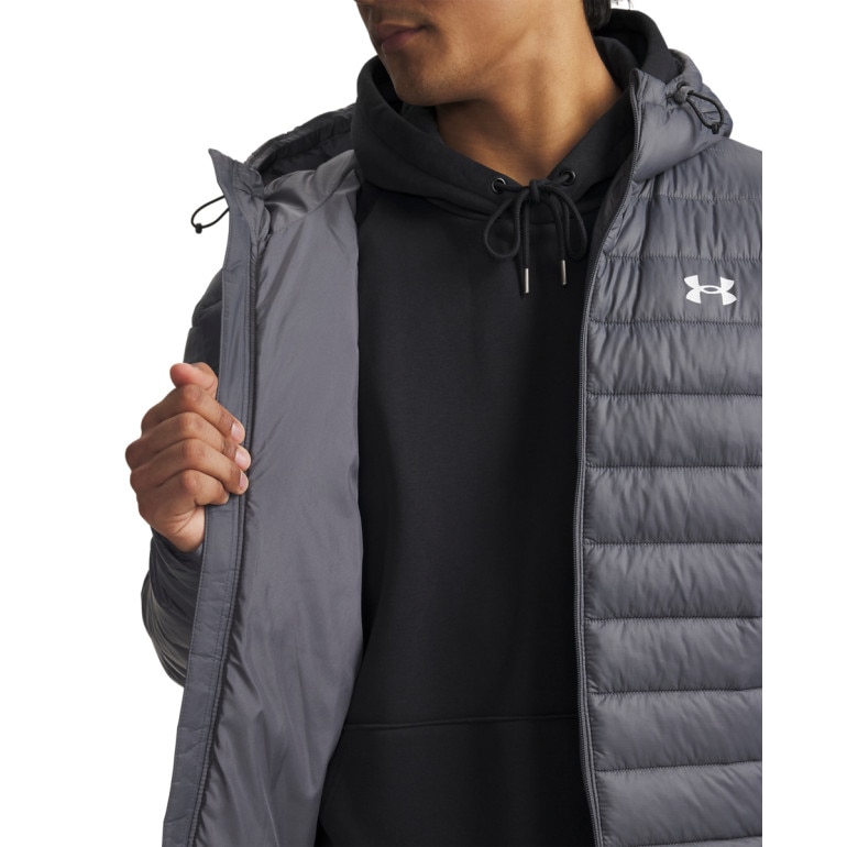Męska kurtka puchowa pikowana Under Armour UA Sportswear Ins Jkt - szara