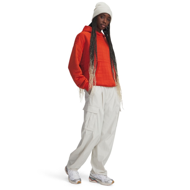 Damskie spodnie cargo Under Armour UA Unstoppable Rstop Cargo - białe