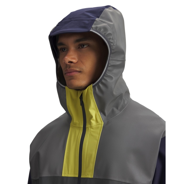 Męska kurtka do biegania Under Armour UA Halo Run Jacket - szara