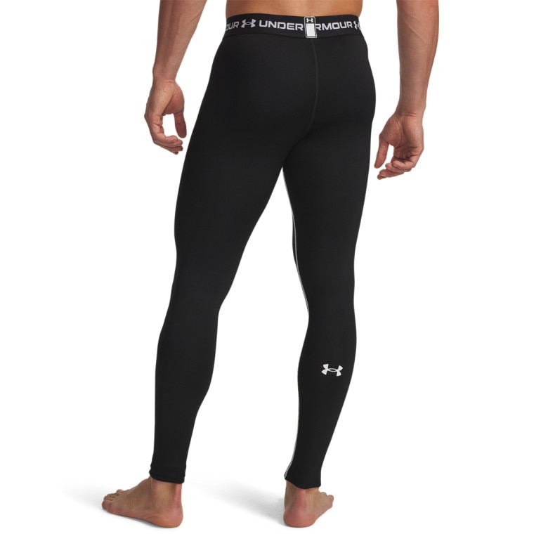 Męskie legginsy treningowe Under Armour UA Cold Weather Grid - czarne