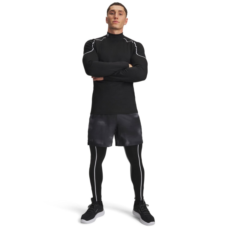 Męskie legginsy treningowe Under Armour UA Cold Weather Grid - czarne
