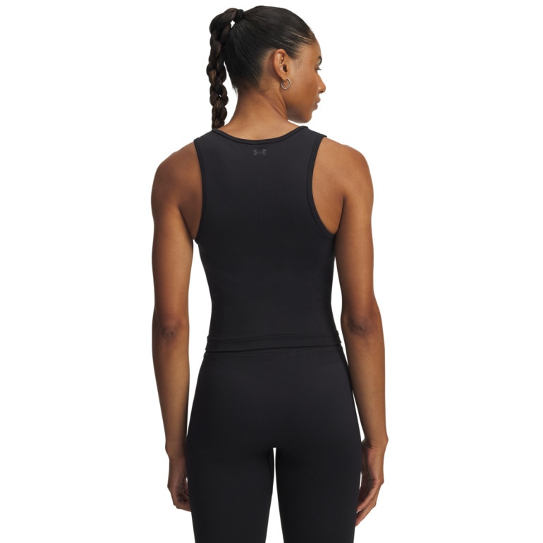 Damski top treningowy Under Armour Project Rock Seamless Tank - czarny 