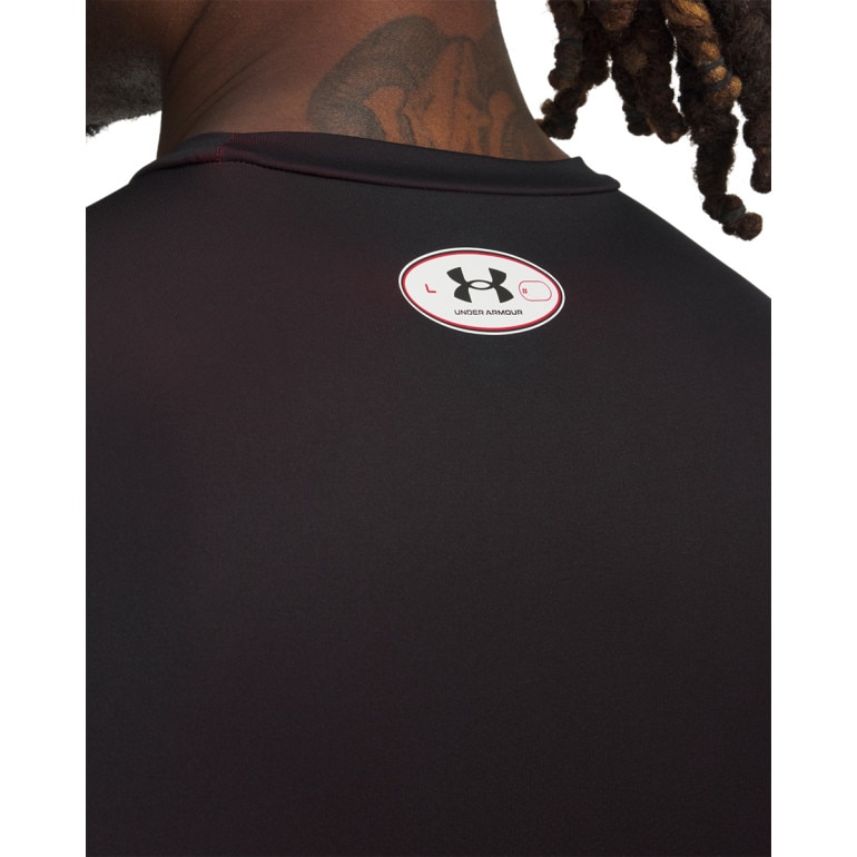 Męski longsleeve treningowy Under Armour UA Heatgear Sub Crew LS - czerwona