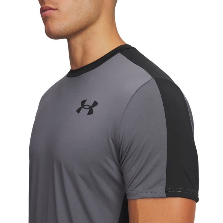 Męska koszulka treningowa Under Armour HeatGear Wordmark - szara