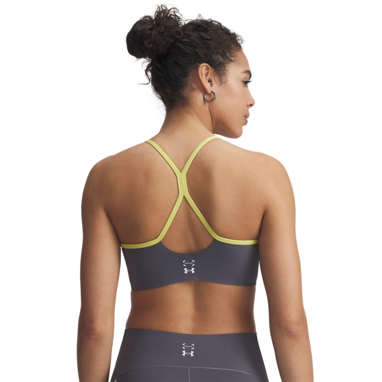 Damski biustonosz treningowy Under Armour UA Halo Bonded Bra - szary 