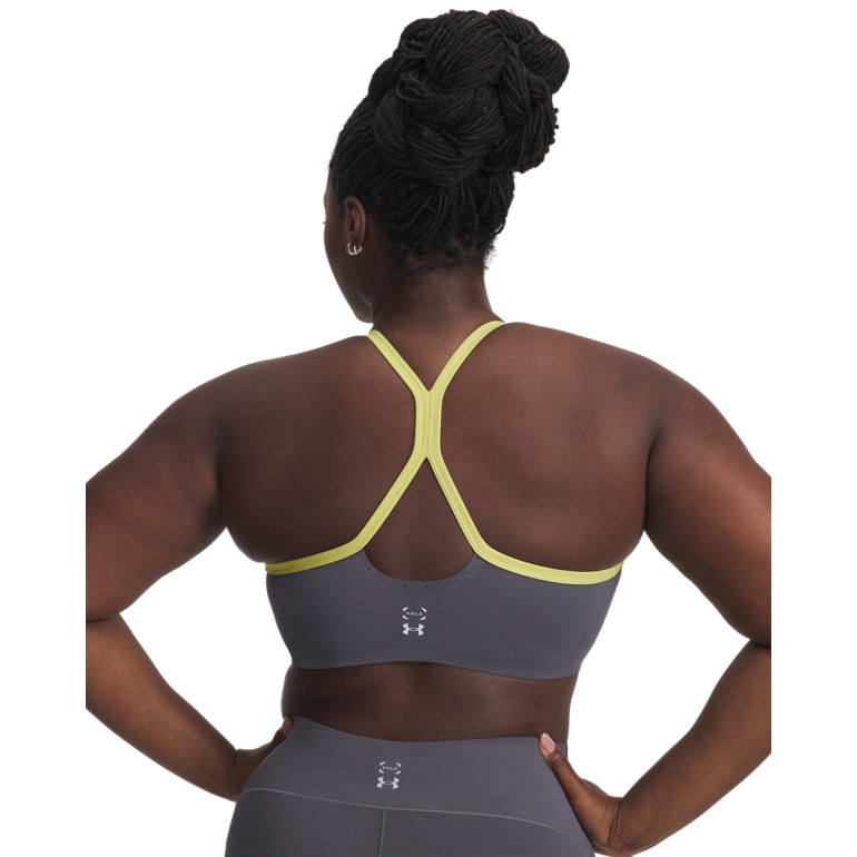 Damski biustonosz treningowy Under Armour UA Halo Bonded Bra - szary 