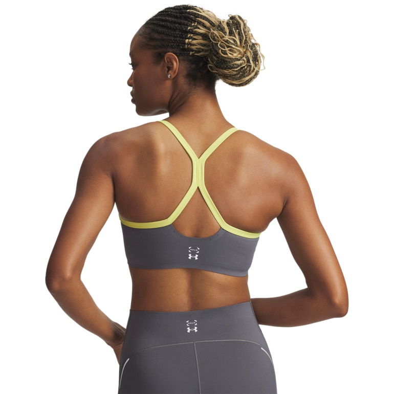 Damski biustonosz treningowy Under Armour UA Halo Bonded Bra - szary 