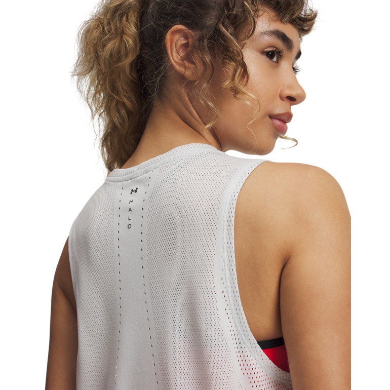 Damski top treningowy Under Armour UA Halo Vent SL - szary