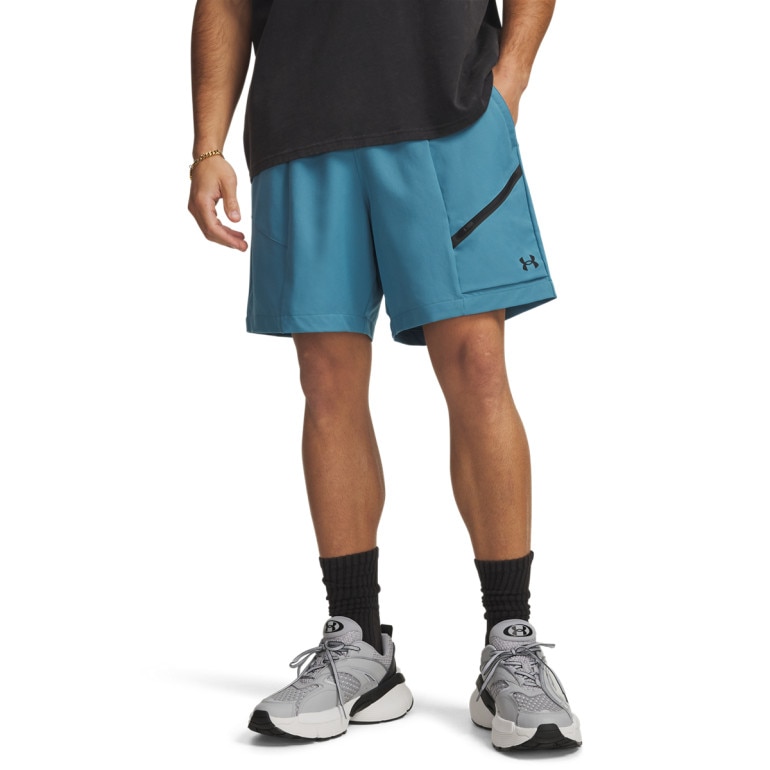 Męskie spodenki Under Armour UA Unstoppable Woven Shorts - niebieskie