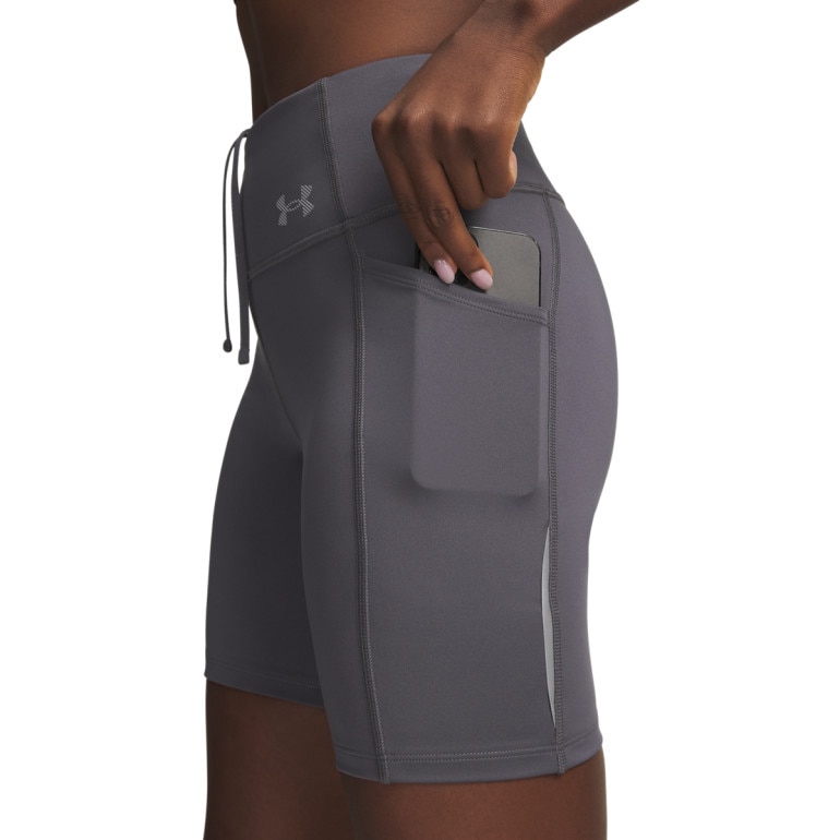 Damskie spodenki do biegania Under Armour UA Velociti 6 Fitted Short - szare