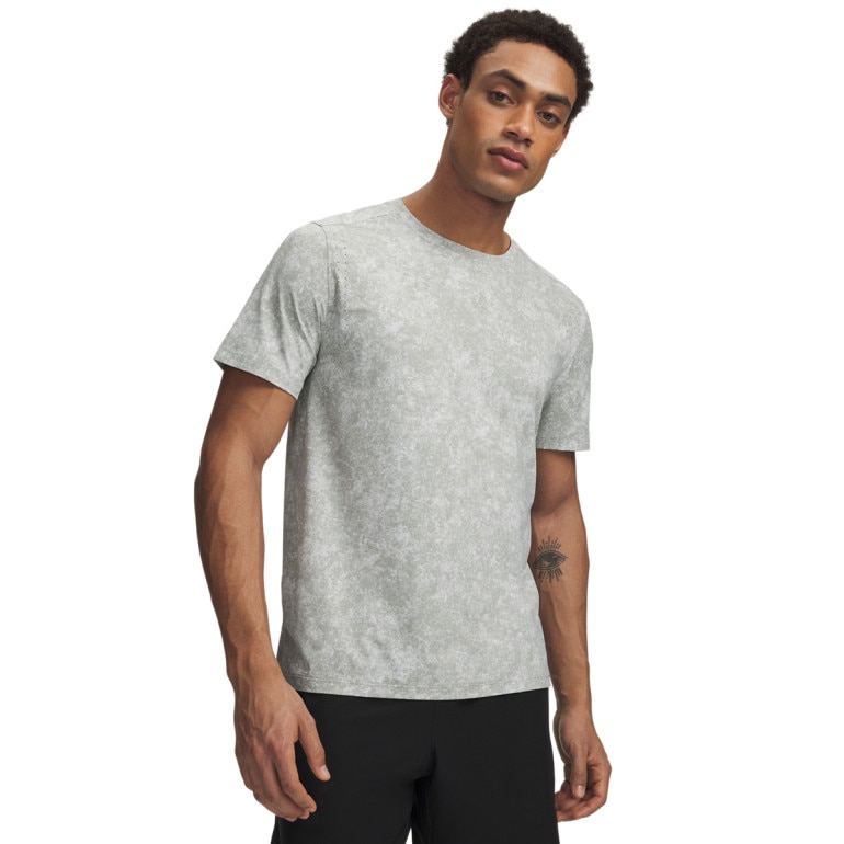 Męska koszulka do biegania Under Armour UA Velociti Pro Print SS - szara