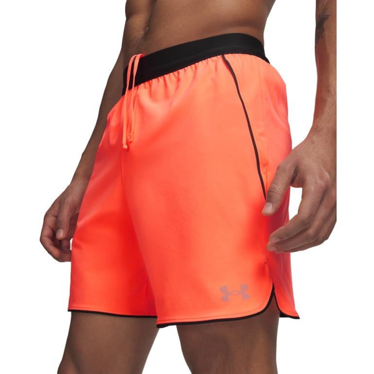 Męskie spodenki do biegania Under Armour UA Velociti Pro 7in Short - pomarańczowe