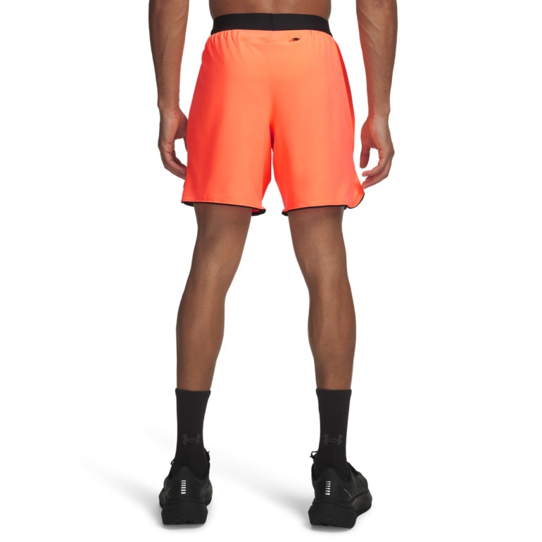Męskie spodenki do biegania Under Armour UA Velociti Pro 7in Short - pomarańczowe