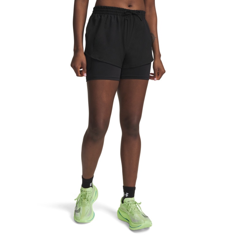 Damskie spodenki do biegania Under Armour UA Velociti Pro 4 2n1 Short - czarne