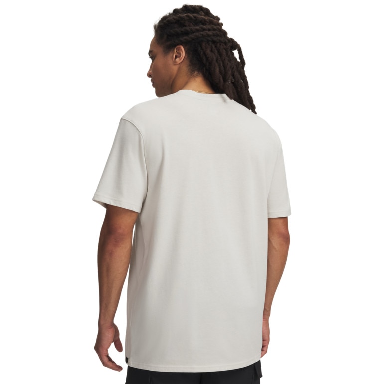 Męski t-shirt z nadrukiem Under Armour Curry Greatest Shooter Tee - biały