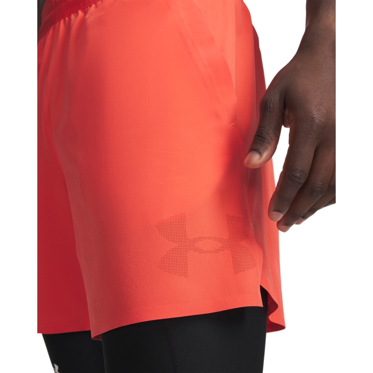 Męskie spodenki treningowe Under Armour UA Icon Fleece HZ Hoodie - czerwone