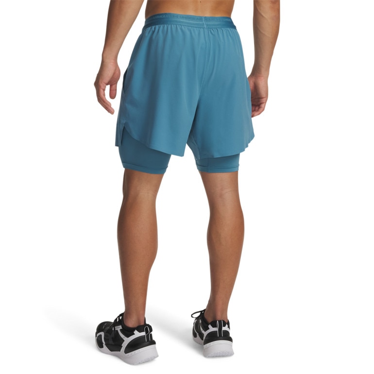 Męskie spodenki treningowe Under Armour UA Vanish Elite 2in1 Short - niebieskie