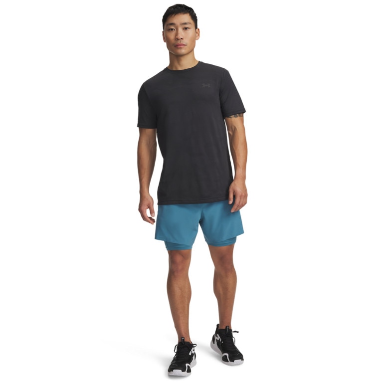 Męskie spodenki treningowe Under Armour UA Vanish Elite 2in1 Short - niebieskie