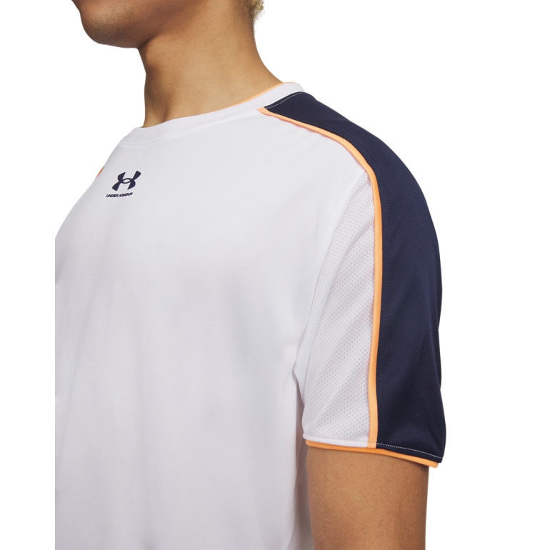 Męska koszulka piłkarska Under Armour UA Challenger Train - biała