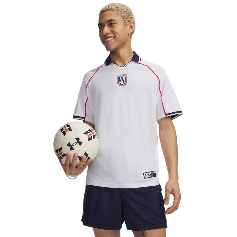 Męska koszulka piłkarska Under Armour UA 96 Terrace Country - biała