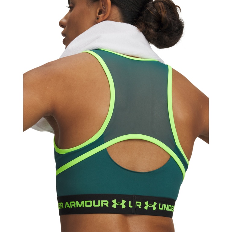 Damski top treningowy Under Armour HeatGear Mesh Tank - zielony